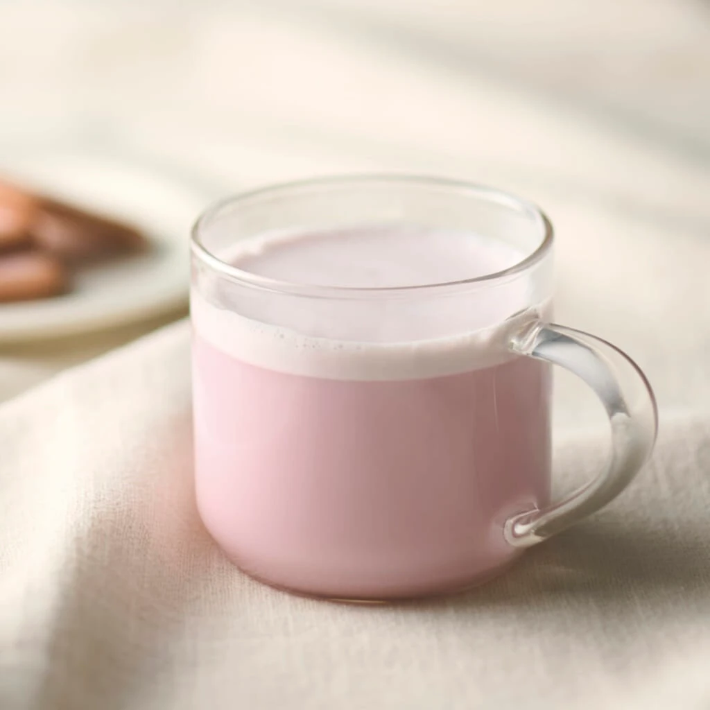無印良品のおうちで味わうカフェメニューふんわり桜ラテの商品イメージ