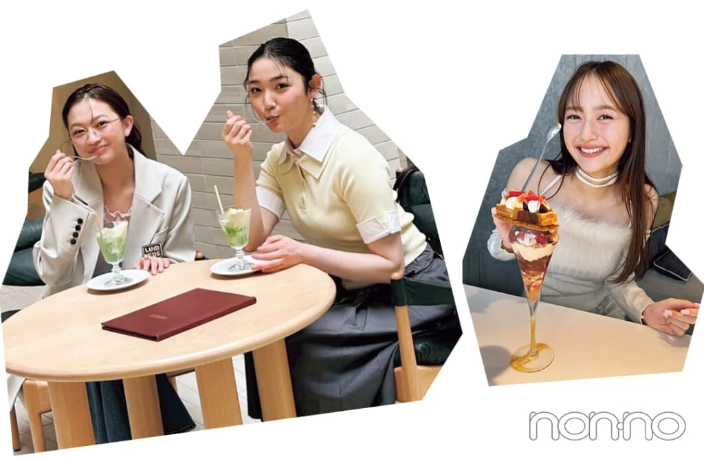 小宮山莉渚と佐藤和奏と加藤栞のノンノスクープモデルカット2-5