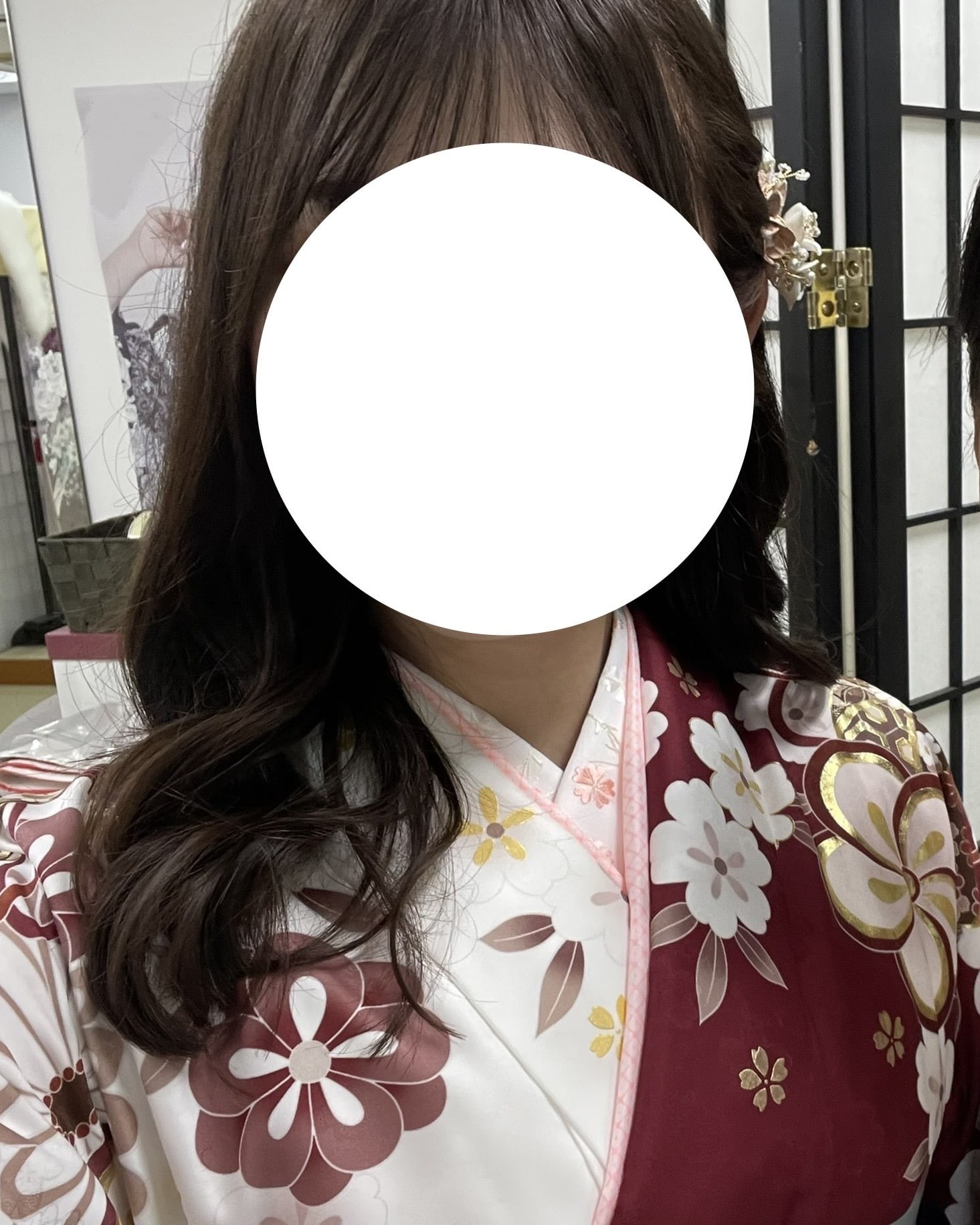 卒業式前撮りヘア ダウンスタイル