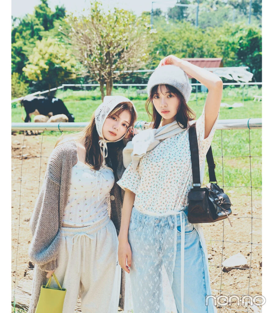 紺野彩夏と菊地姫奈のいいねトップスモデルカット6-1