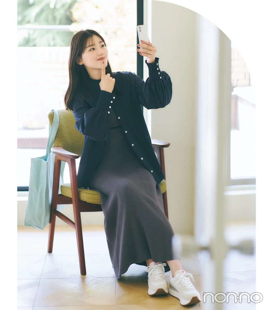 佐々木美玲のみーぱんのもぐもぐ着回しモデルカット2-3