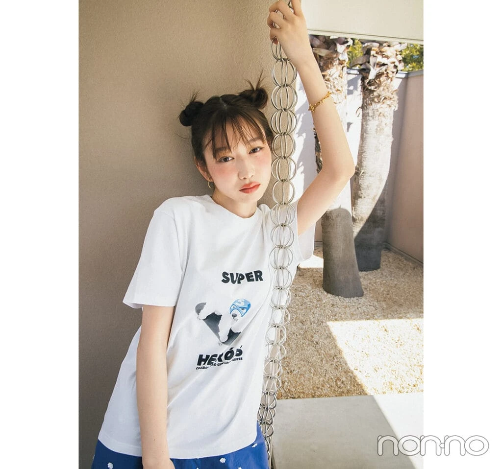 犬Tシャツを着た岡本夏美7