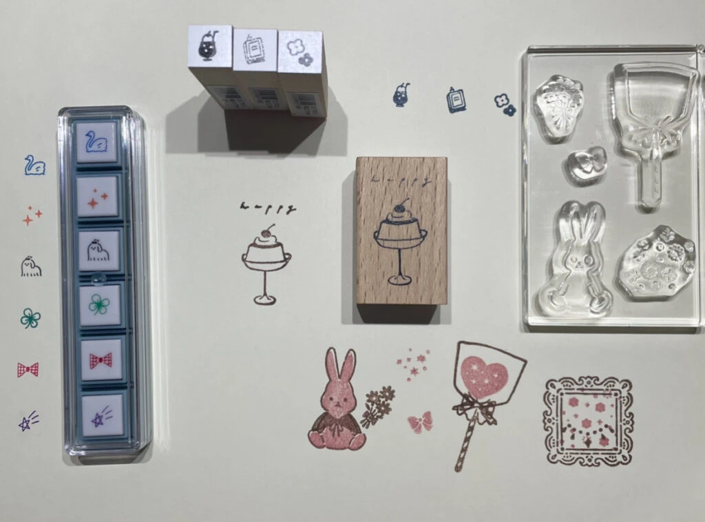 スタンプ 押した様子