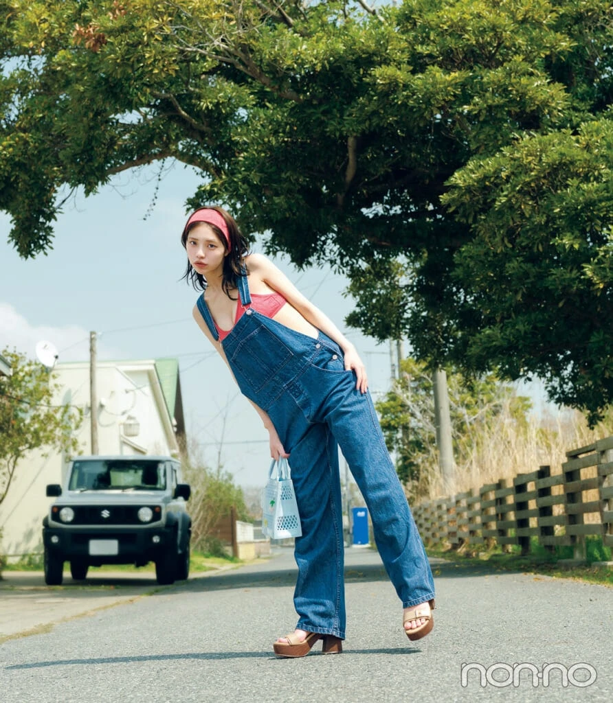 菊地姫奈が着る出歩ける♡ タウンユースなトレンド水着
