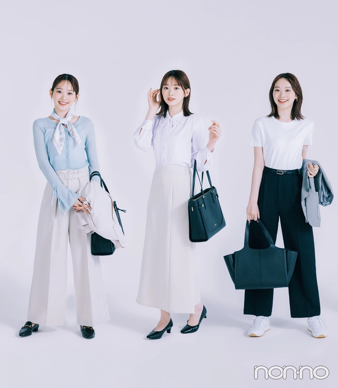 「IT・広告/エンタメ・アパレル」インターンの服装見本3人