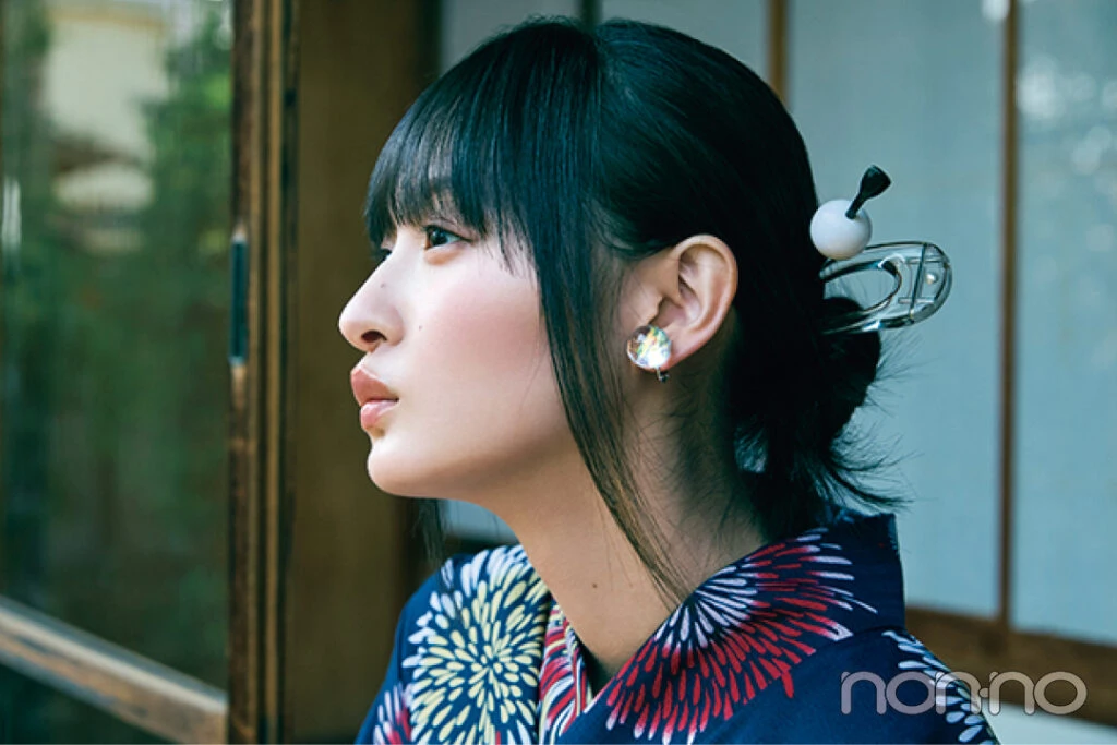 遠藤さくらの花火大会コーデヘアスタイル3