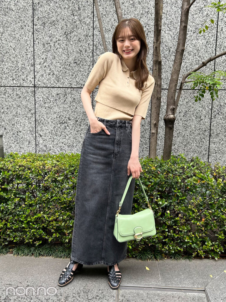 紺野彩夏の全身私服コーデ