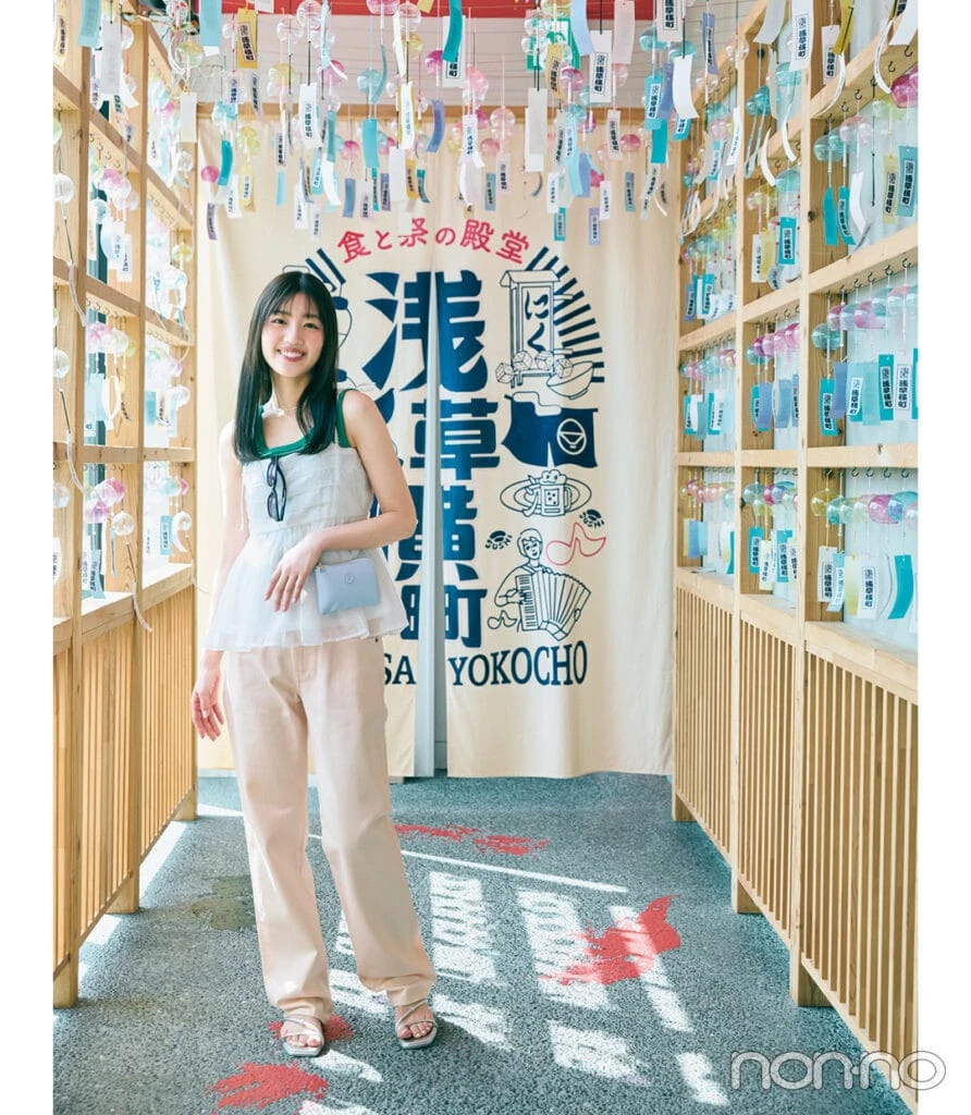 佐々木美玲の浴衣以外の花火大会コーデ