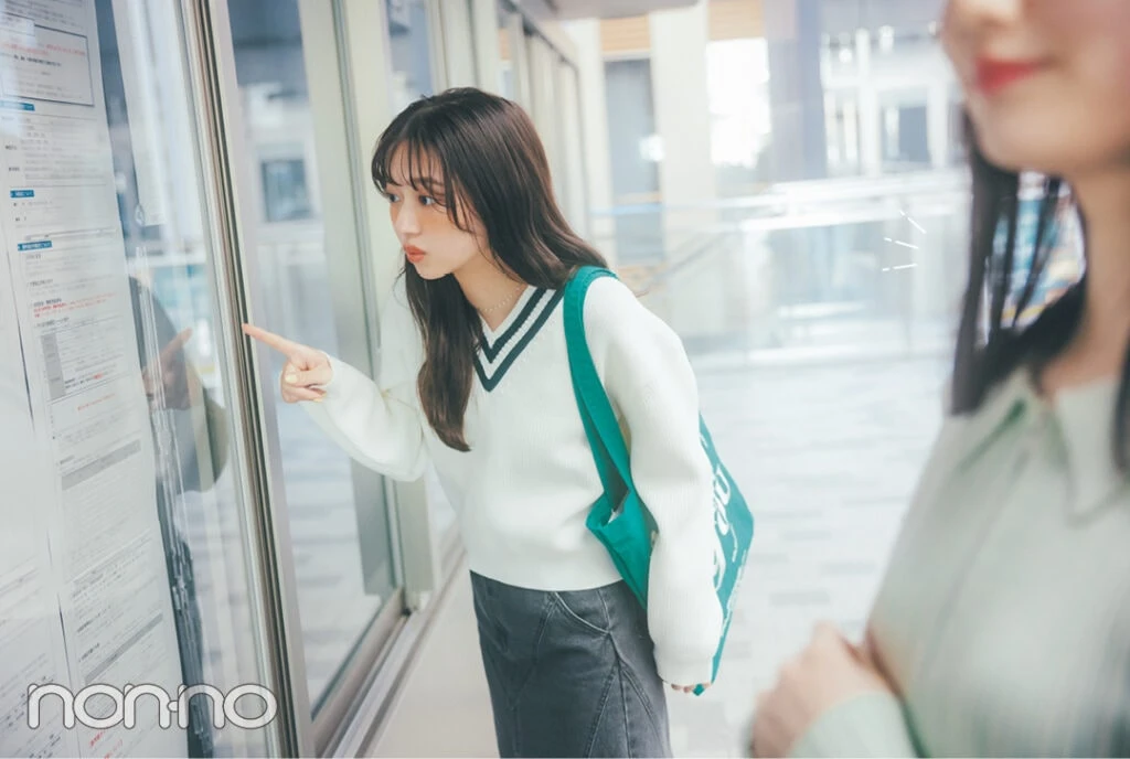 カジュアル派佐藤和奏の新学期着回しDAY2