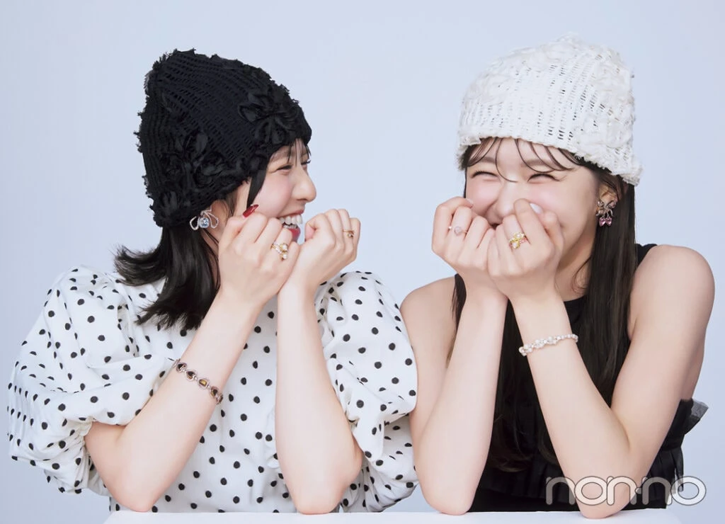 大の仲良しのFRUITS ZIPPER  鎮西寿々歌 と ME:I COCORO