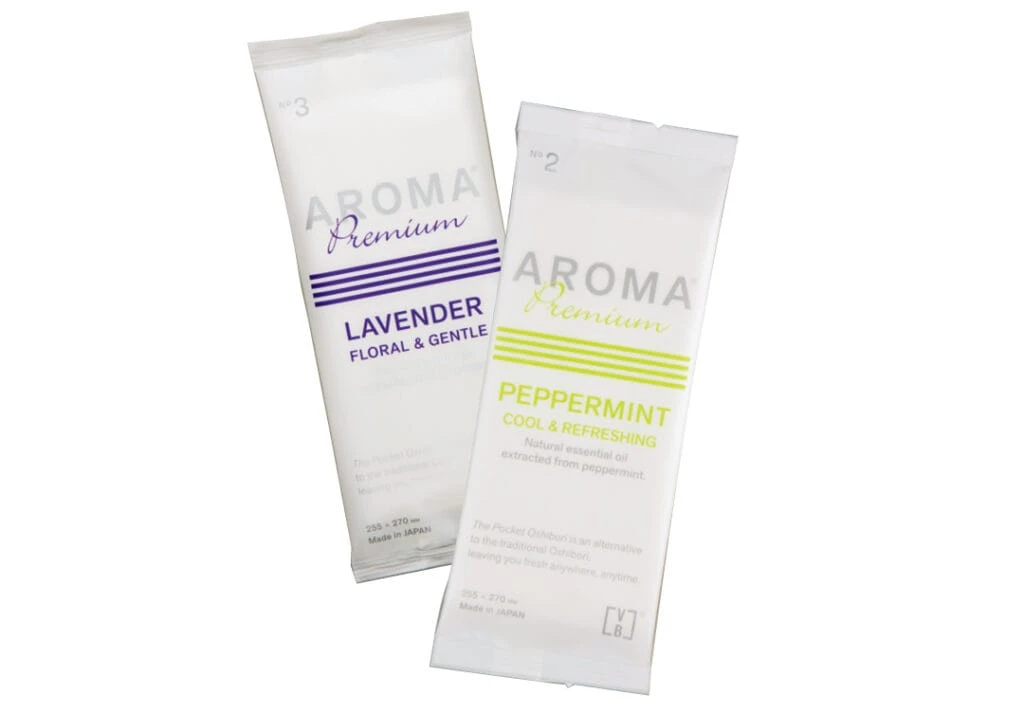 旅行におすすめの使いきりおしぼりAROMA Premium