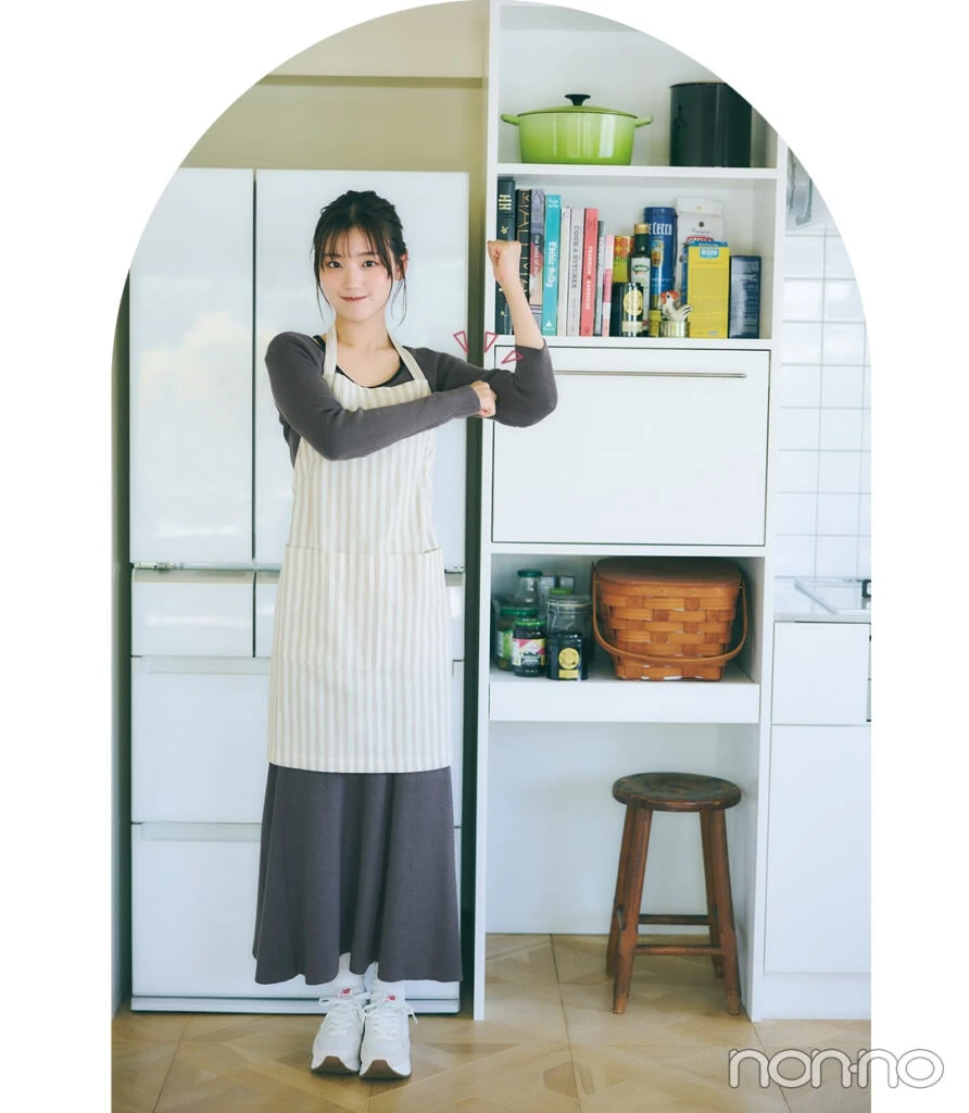 佐々木美玲のみーぱんのもぐもぐ着回しモデルカット4-3