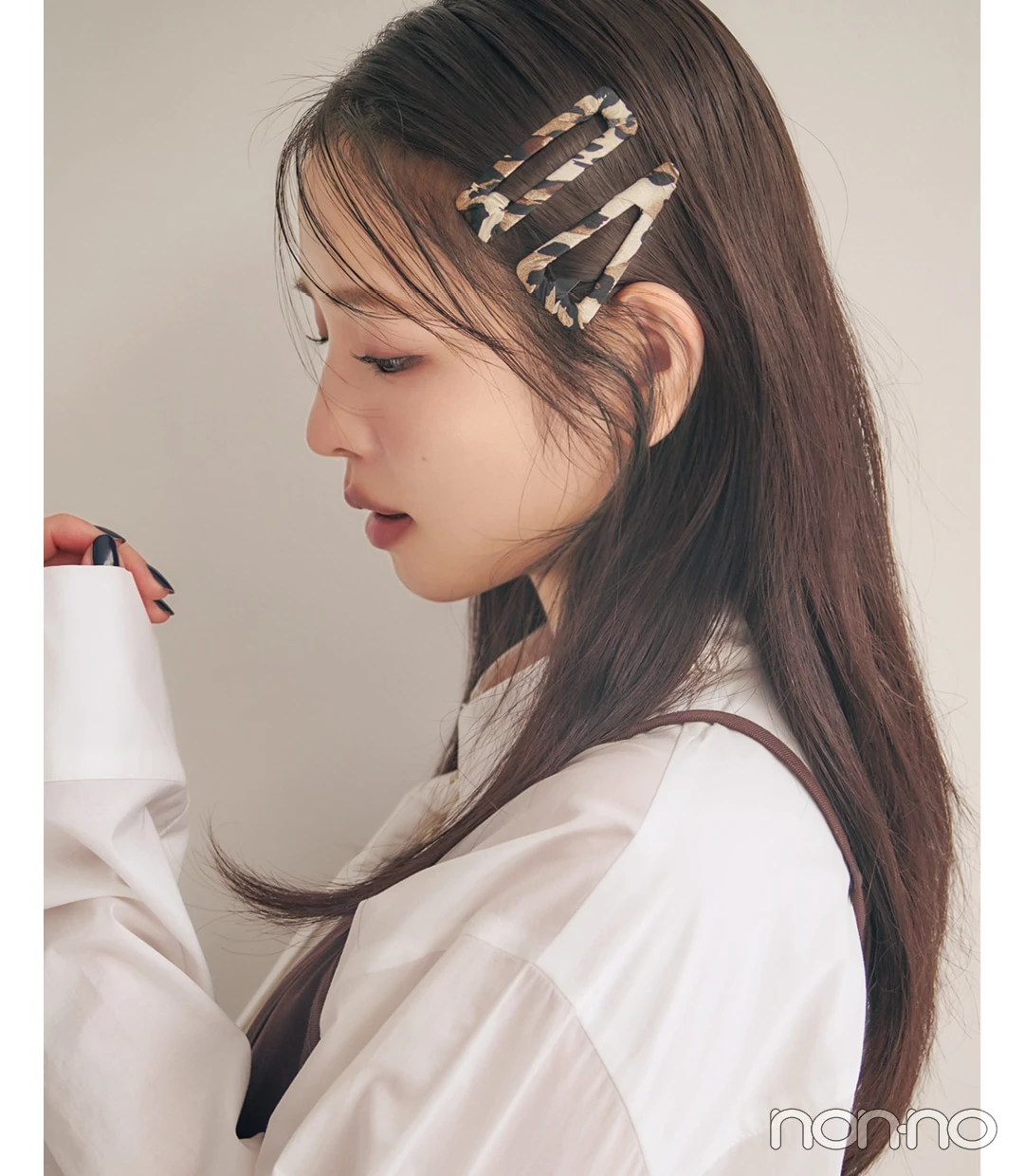 GRLのヘアピンをつけた横田真悠