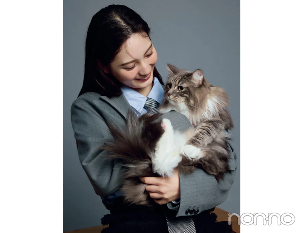 小坂菜緒と猫