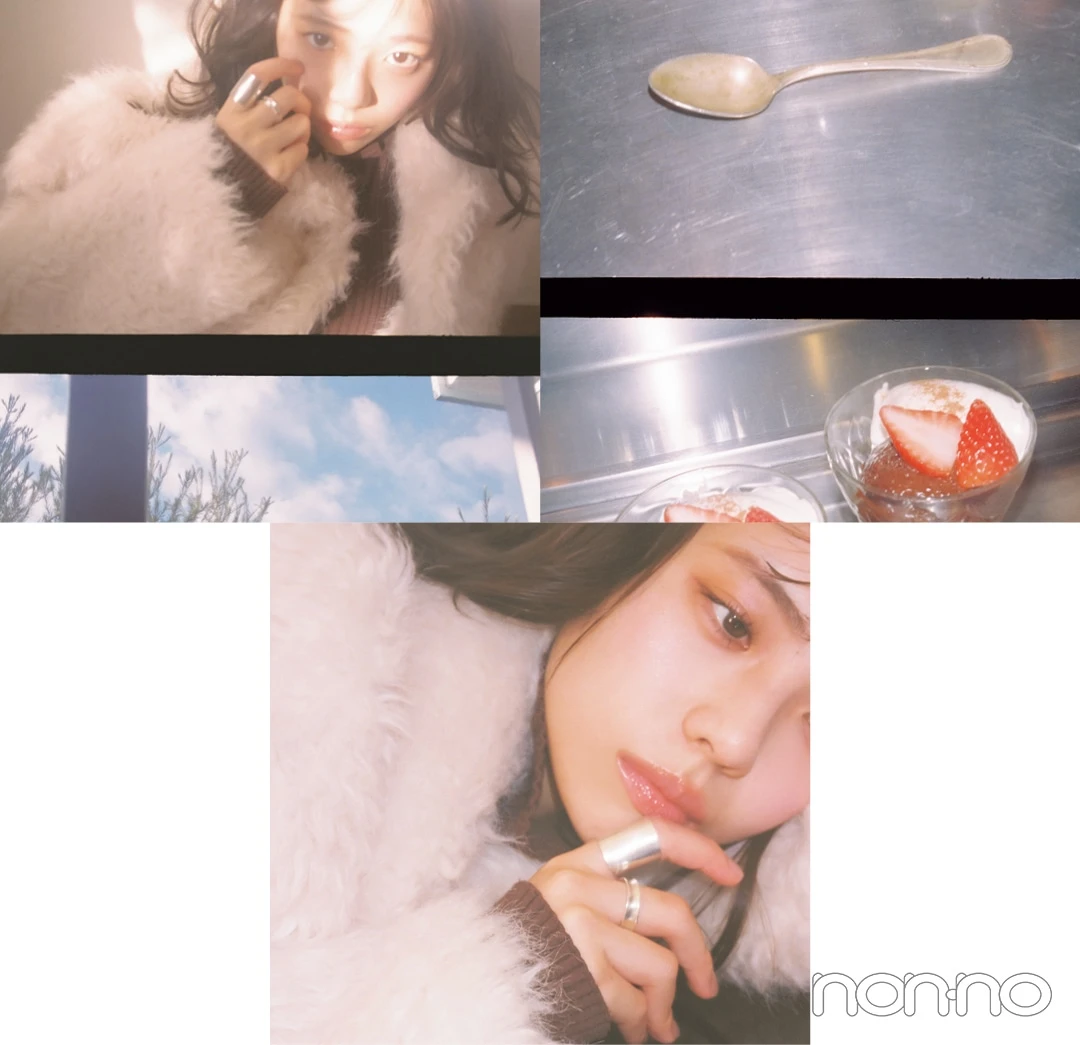 指輪を付けた菊地姫奈