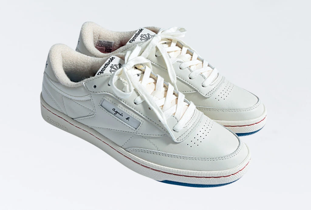 Reebokのディテールで魅せる白スニーカー「アニエスベー CLUB C 85 VINTAGE」