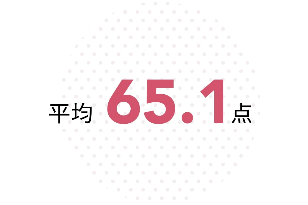 平均65.1点