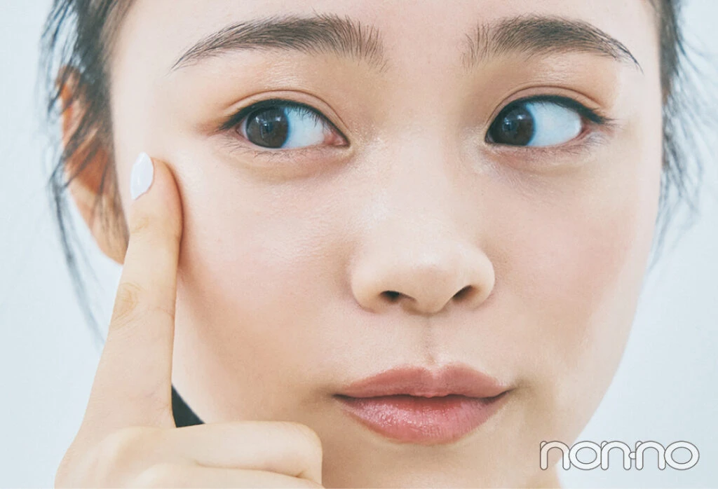 ハイライトを塗った部分と肌との境目がを自然にするテクニック