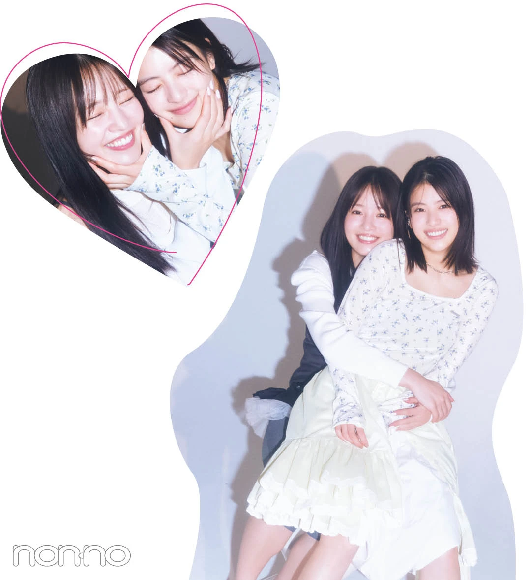 横田真悠と出口夏希のノンノスクープモデルカット1-6