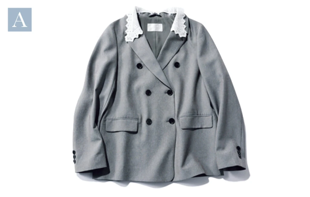 ジャケット&レース衿セット¥16500/リリアン カラット