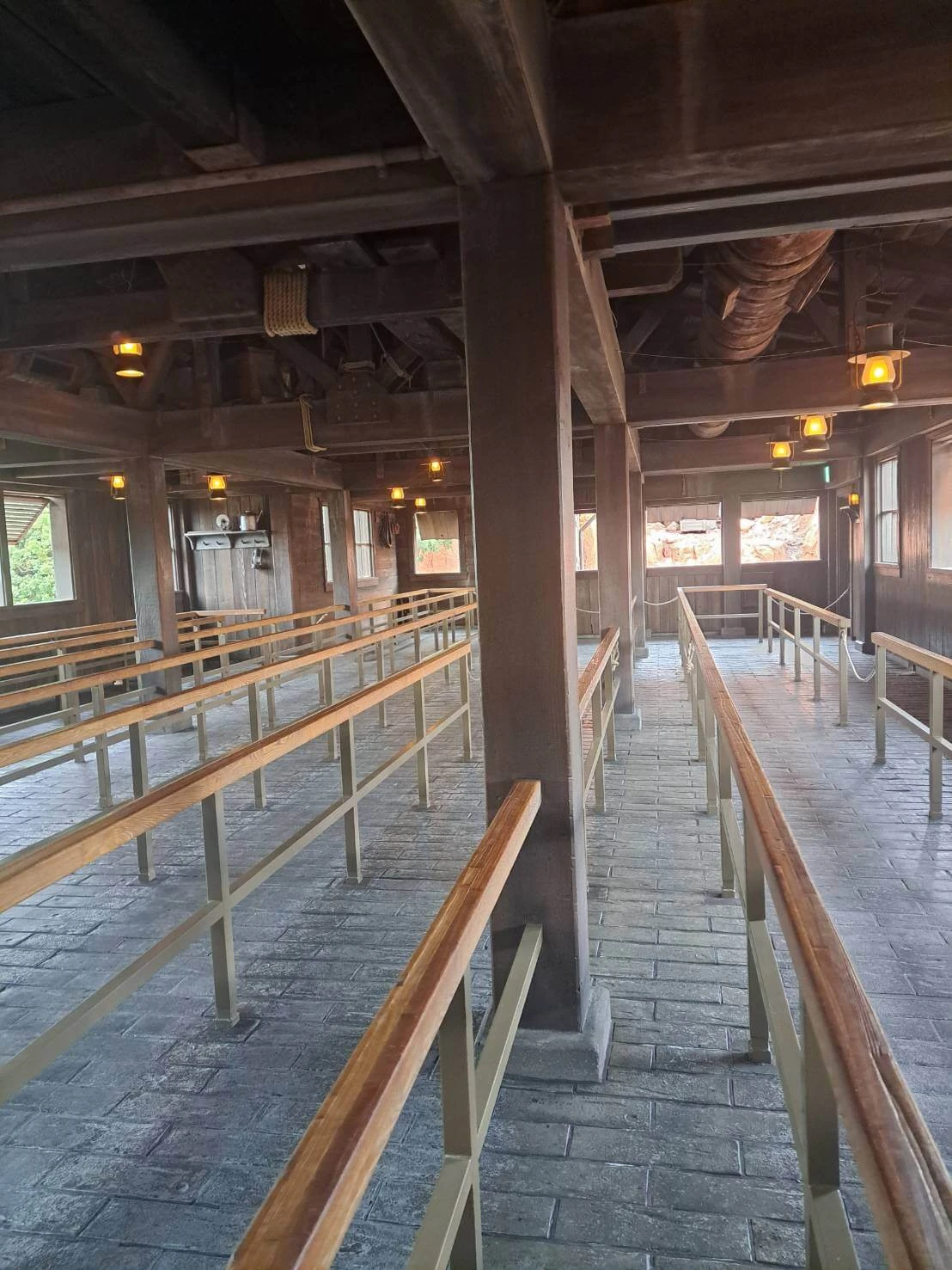 ディズニーランド ビッグサンダーマウンテン 待ち列 Qライン