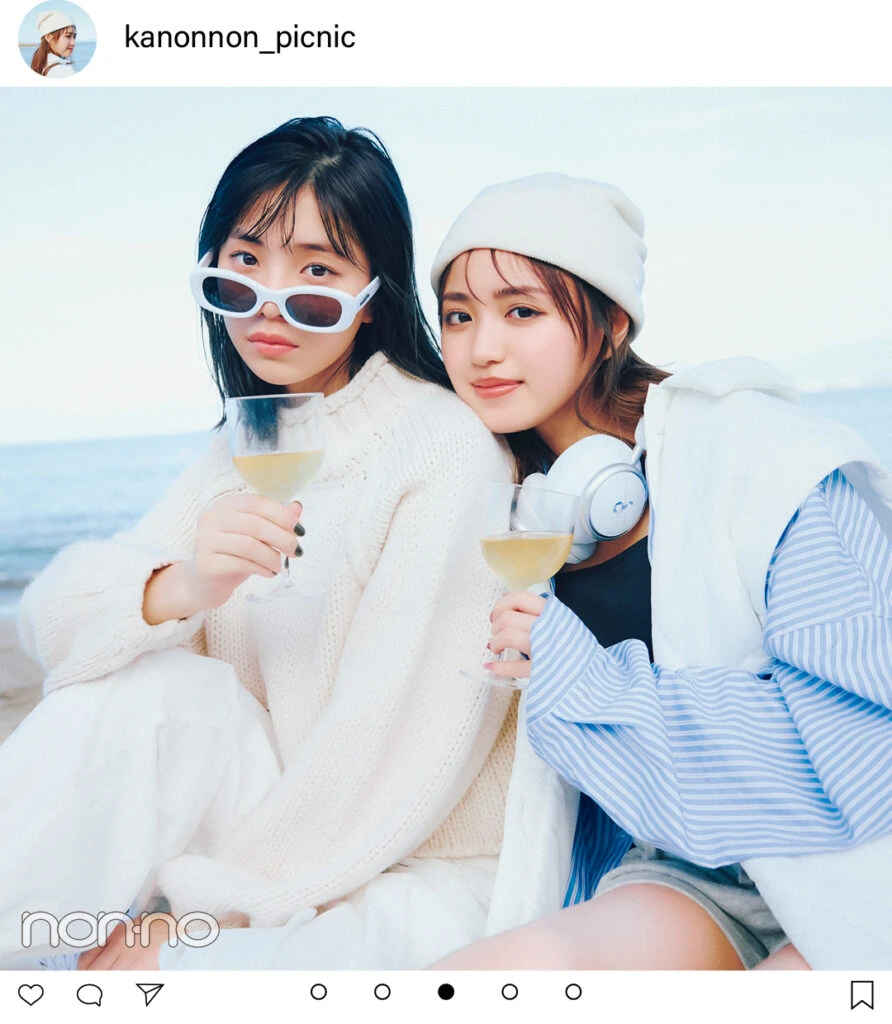 香音と菊地姫奈のおしゃピクモデルカット1-2