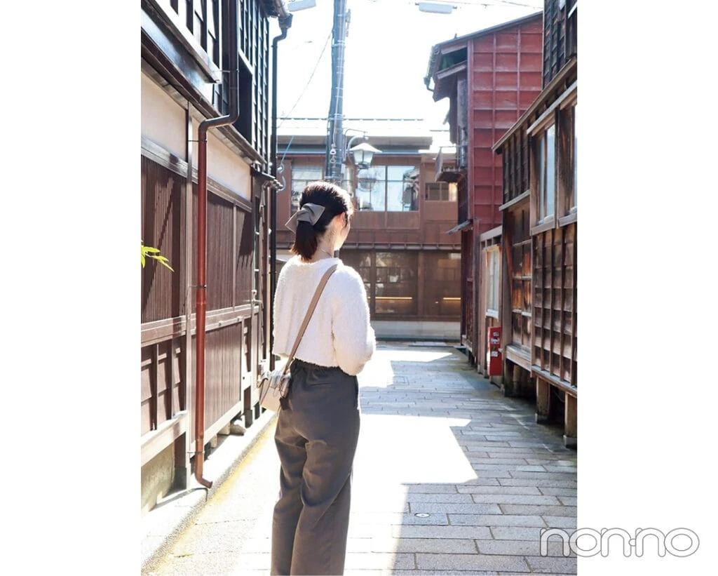 大学生の春旅行-金沢での写真