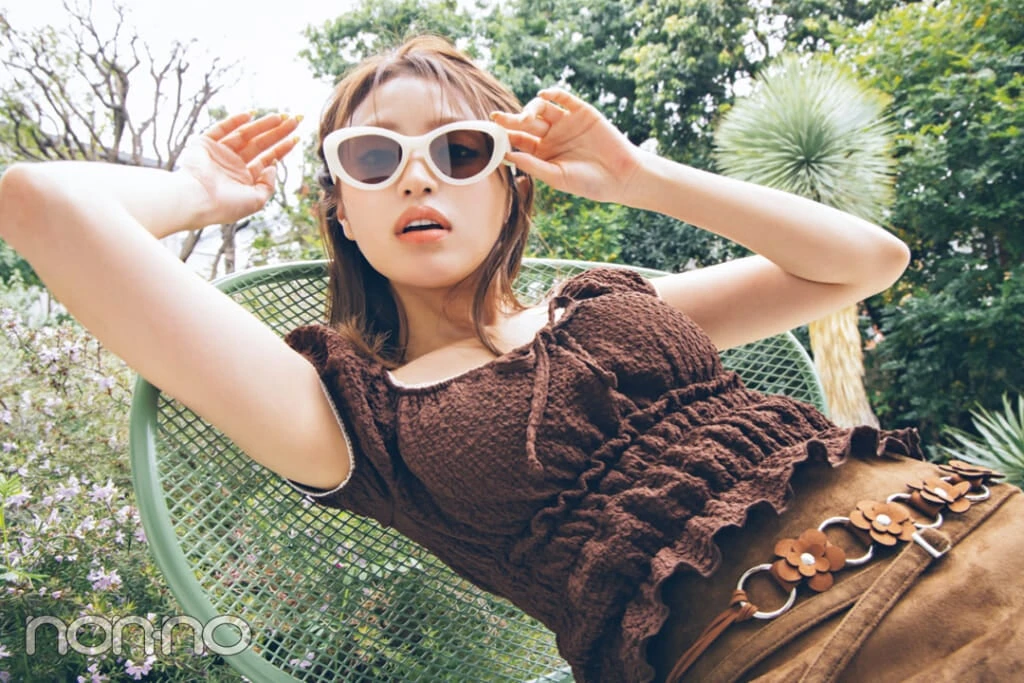 韓国のメガネブランドNOPUBLICのサングラス着用写真