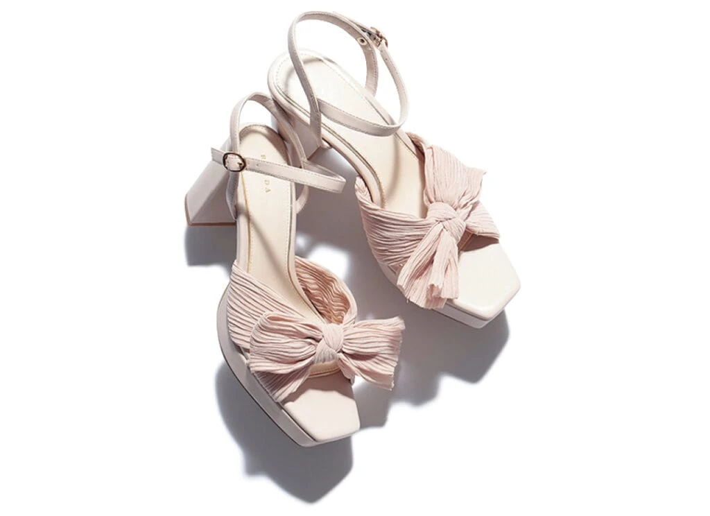 RANDAのリボンモチーフサンダル