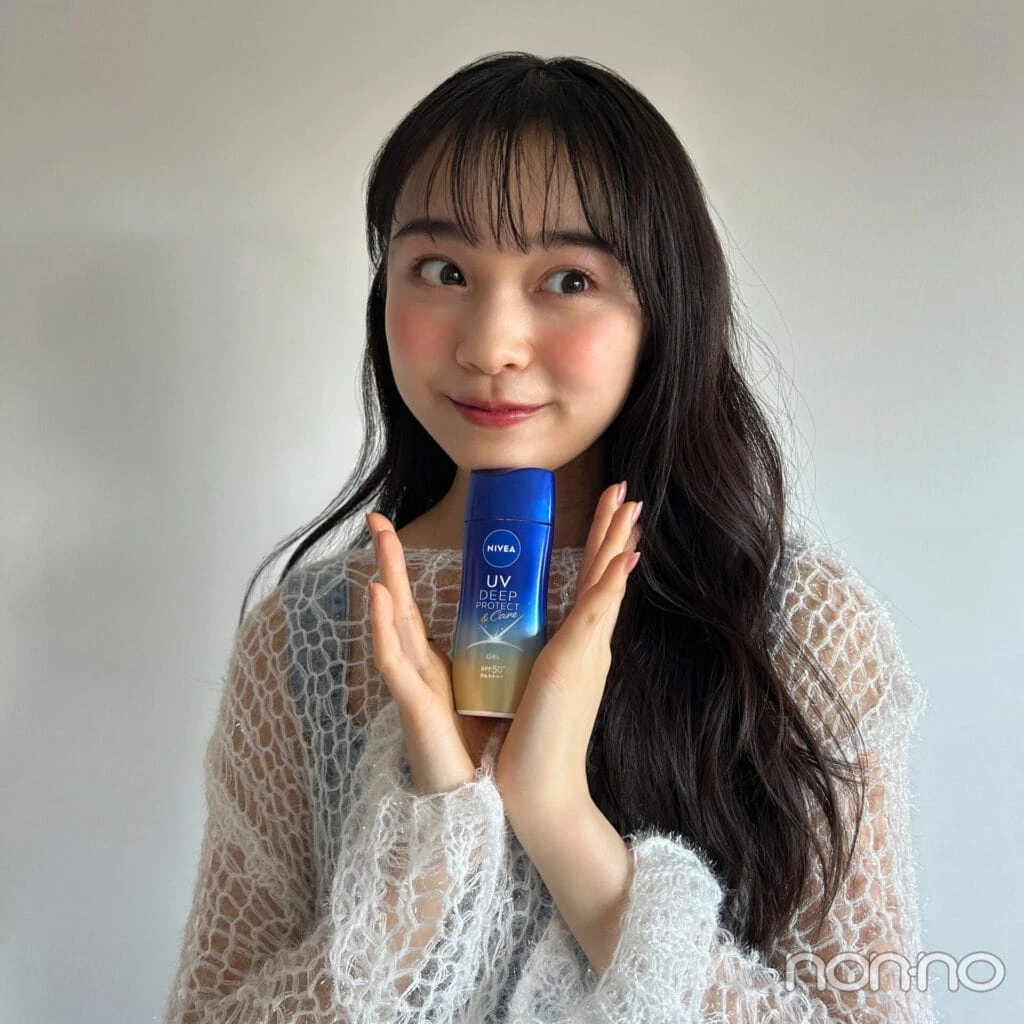 林芽亜里とニベアUV ディープ　プロテクト＆ケア　ジェル