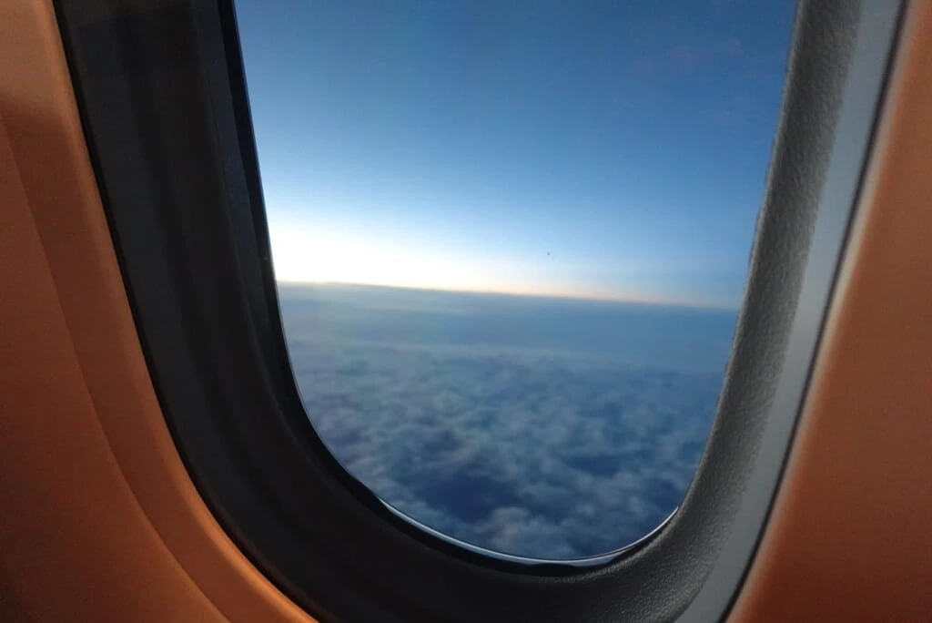 機内からの景色
