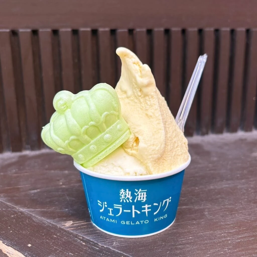 熱海ジェラートキング
静岡のメロン＆三島野菜のとうもろこし