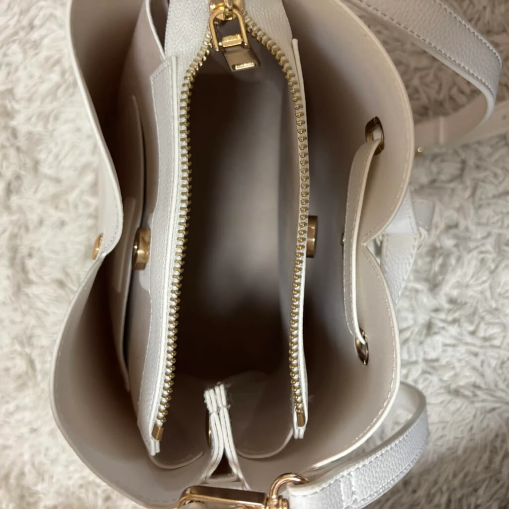 VIS 【2WAY】ハートカットバッグ キナリ 収納力◎