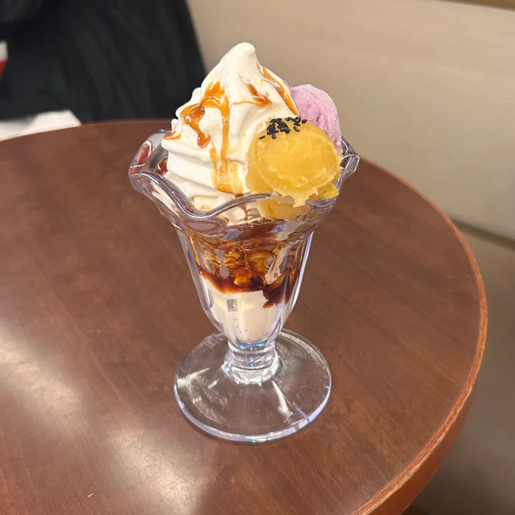 スイートポテト&紫芋のパフェ