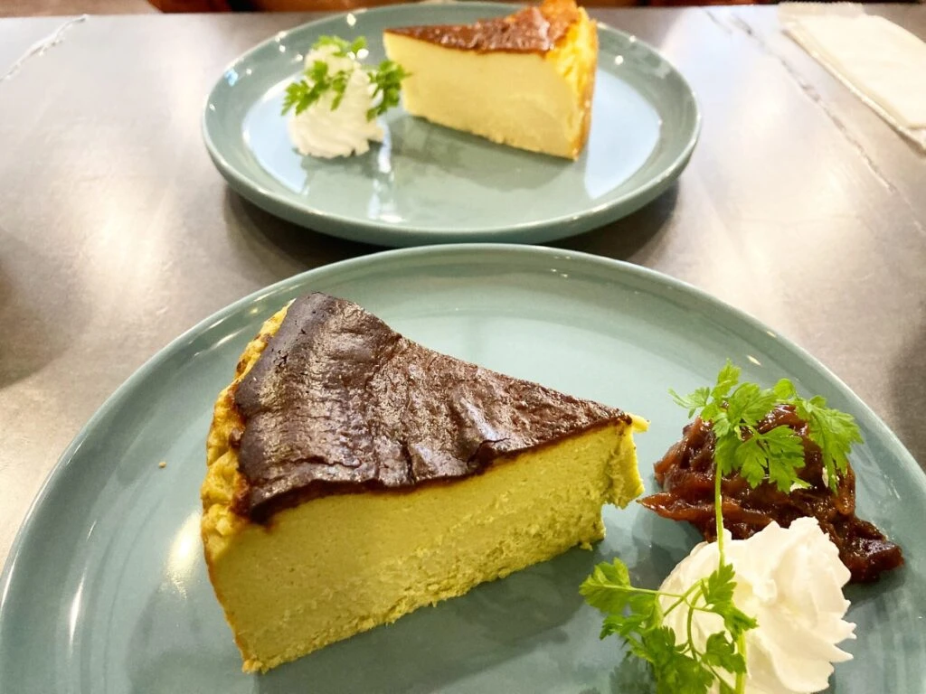自家製チーズケーキ 抹茶(単品750円)