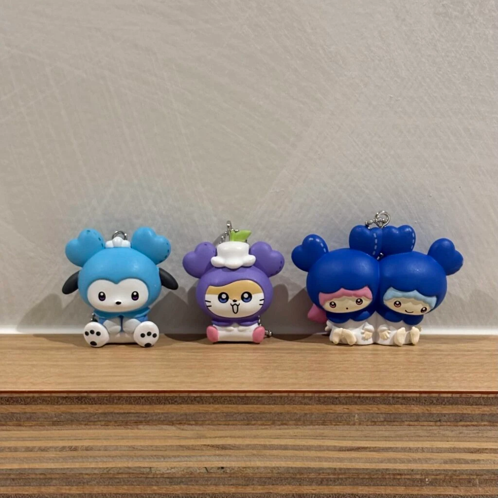 ガチャで引いたもの3つ