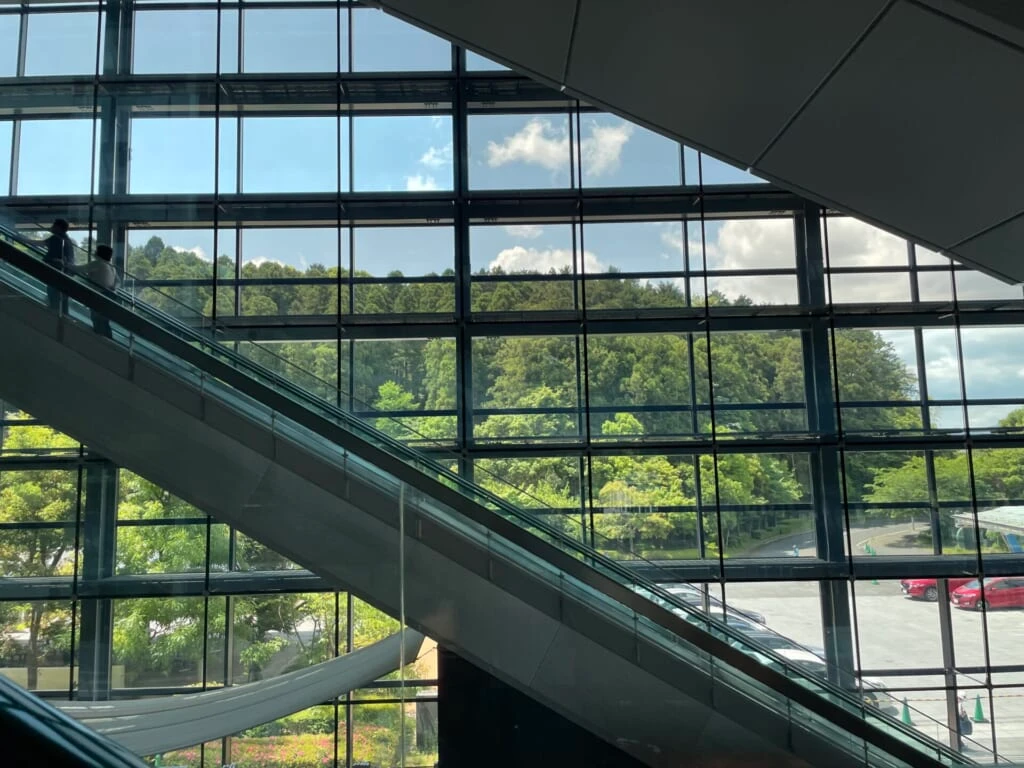 九州国立博物館内側からの景色