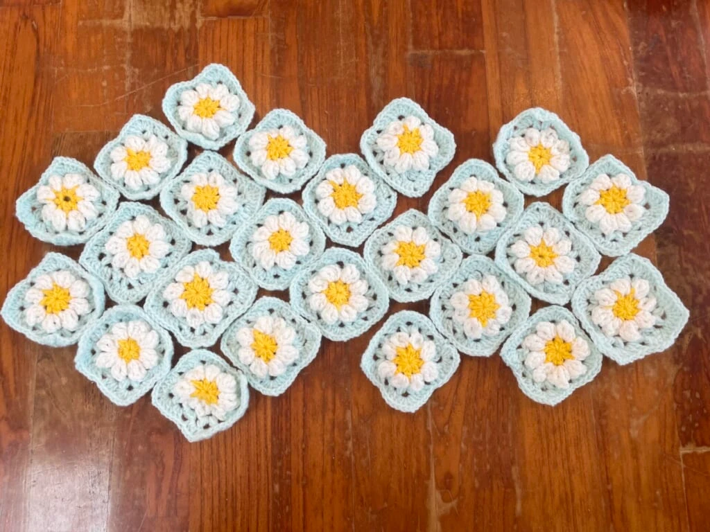 お花のモチーフの並べ方