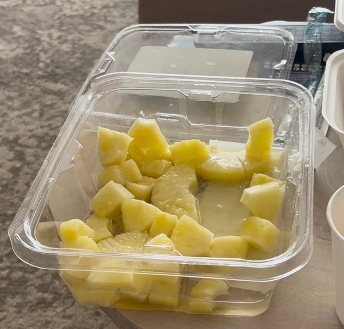 大きめカットパインのパック