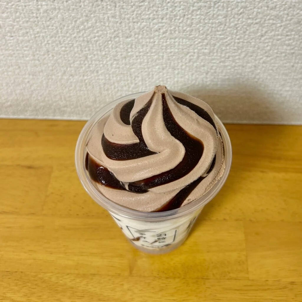 21時にアイス チョコバナナ チョコアイス
