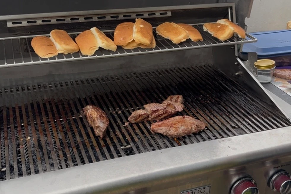 BBQの様子
