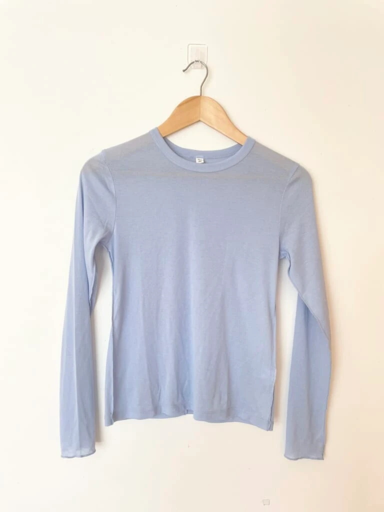 ソフトシアークルーネックT、62 BLUE
