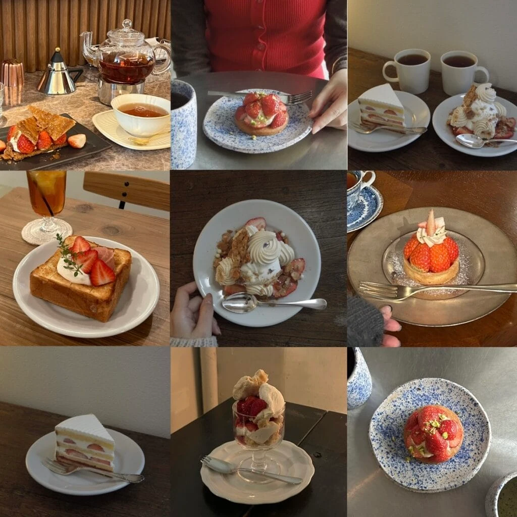 東京カフェ いちごスイーツ