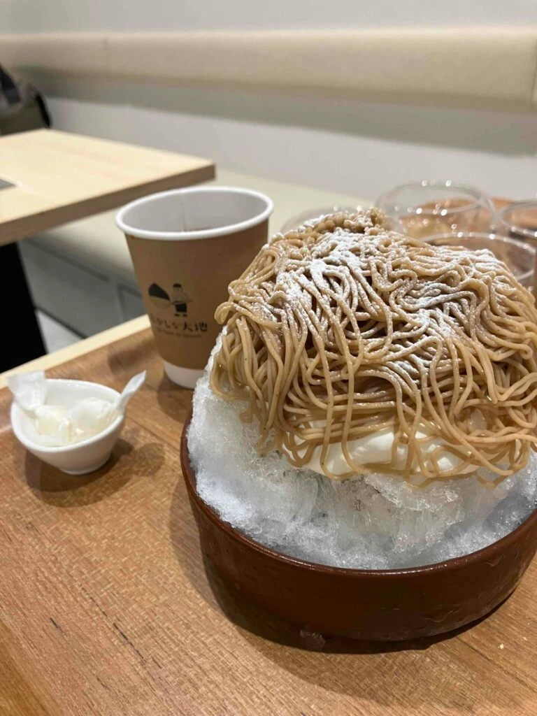 モンブランペーストがたっぷり！