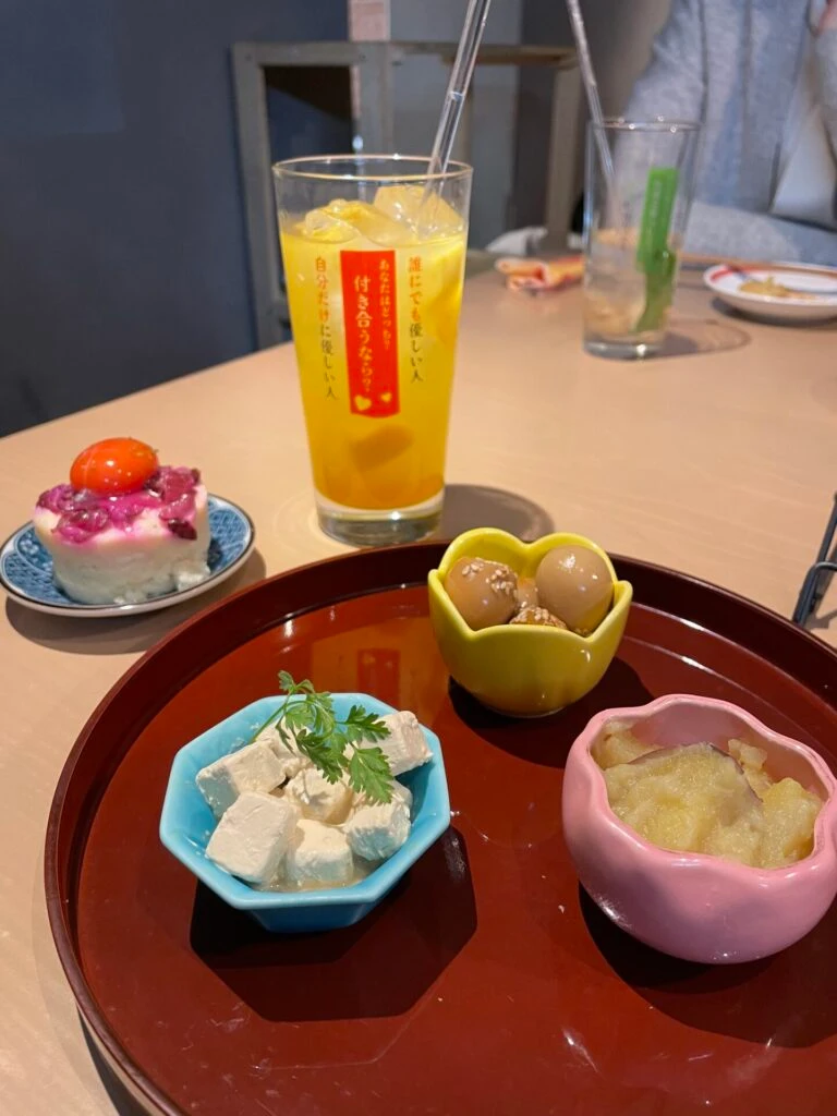 優十不断 前菜盛り合わせ 3種 ポテトサラダ