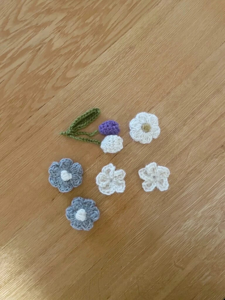 編み物 お花