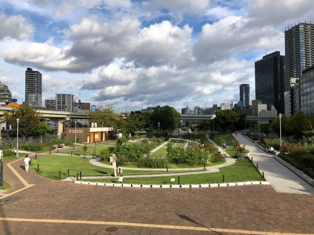 中之島 バラ園 公園 大阪