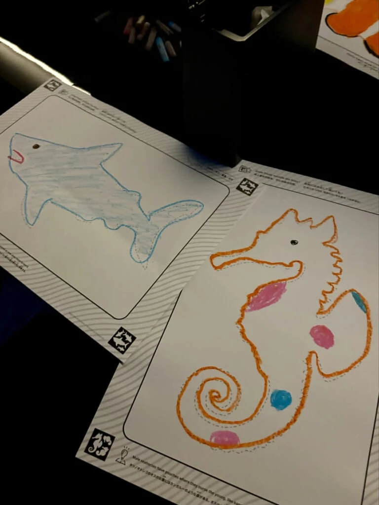 お魚の塗り絵