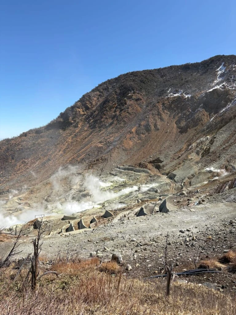大涌谷　箱根　火山