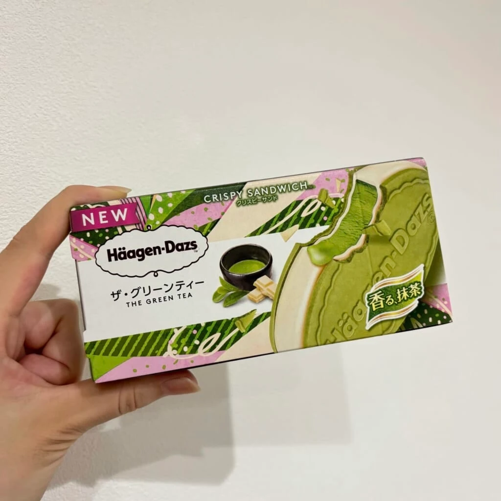 ハーゲンダッツの新商品、クリスピーサンド「ザ・グリーンティー」